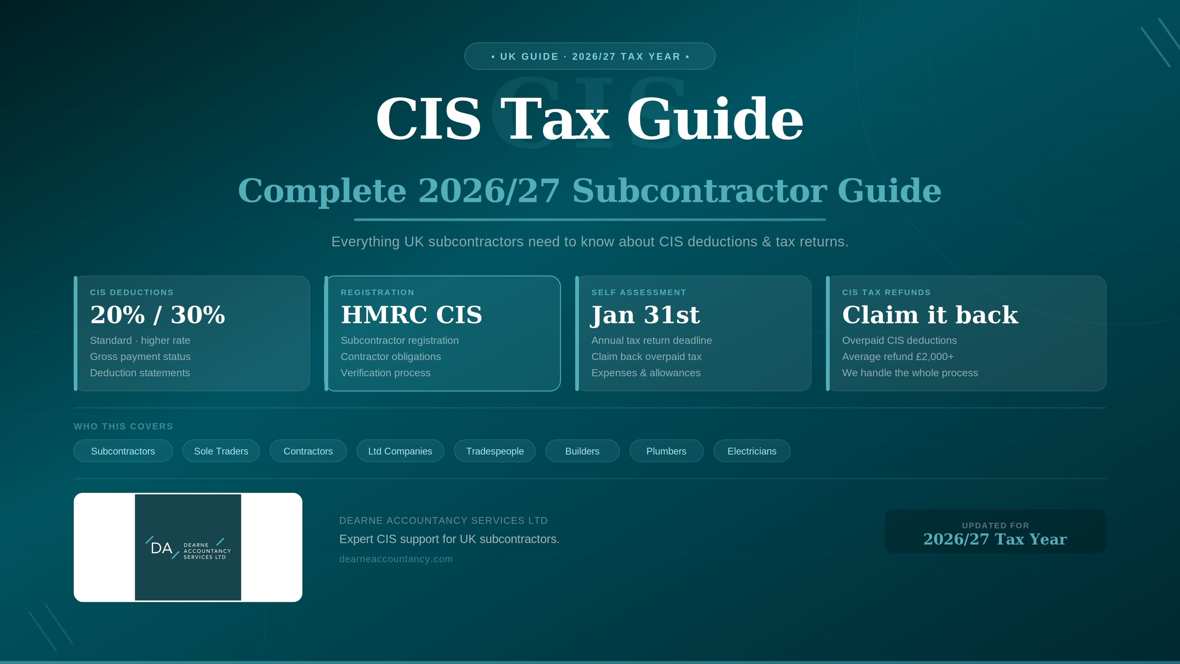 CIS Tax Guide UK: Complete 2026/27 Guide