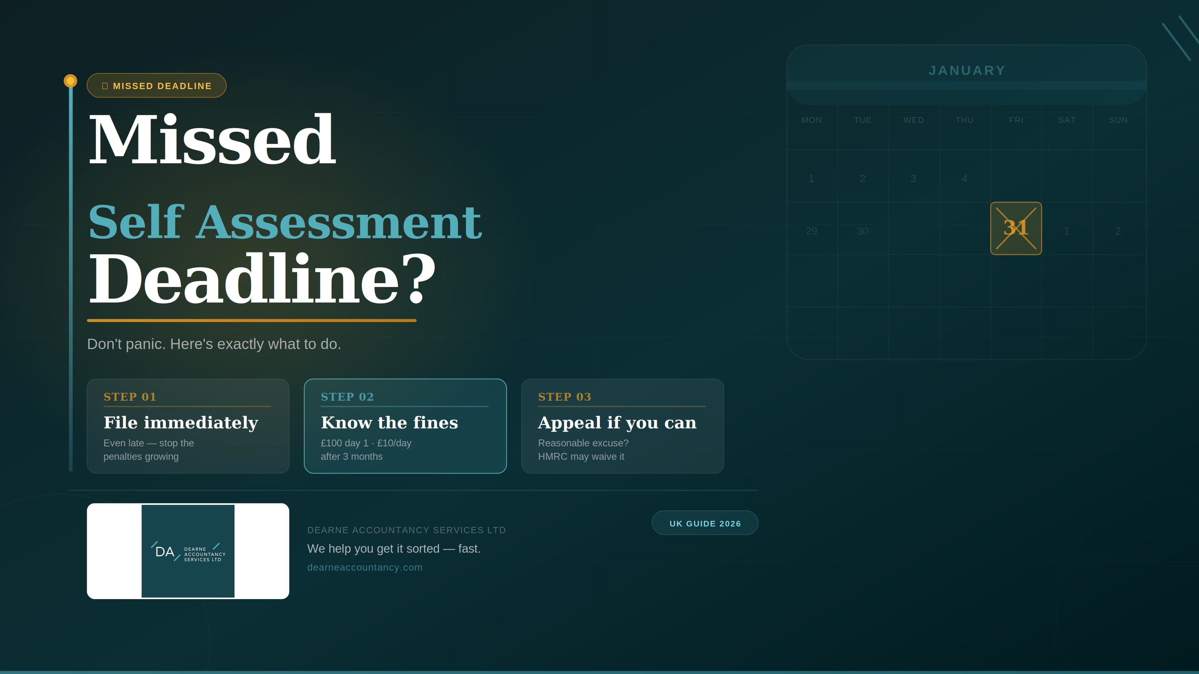 missed self assessment deadline 2026